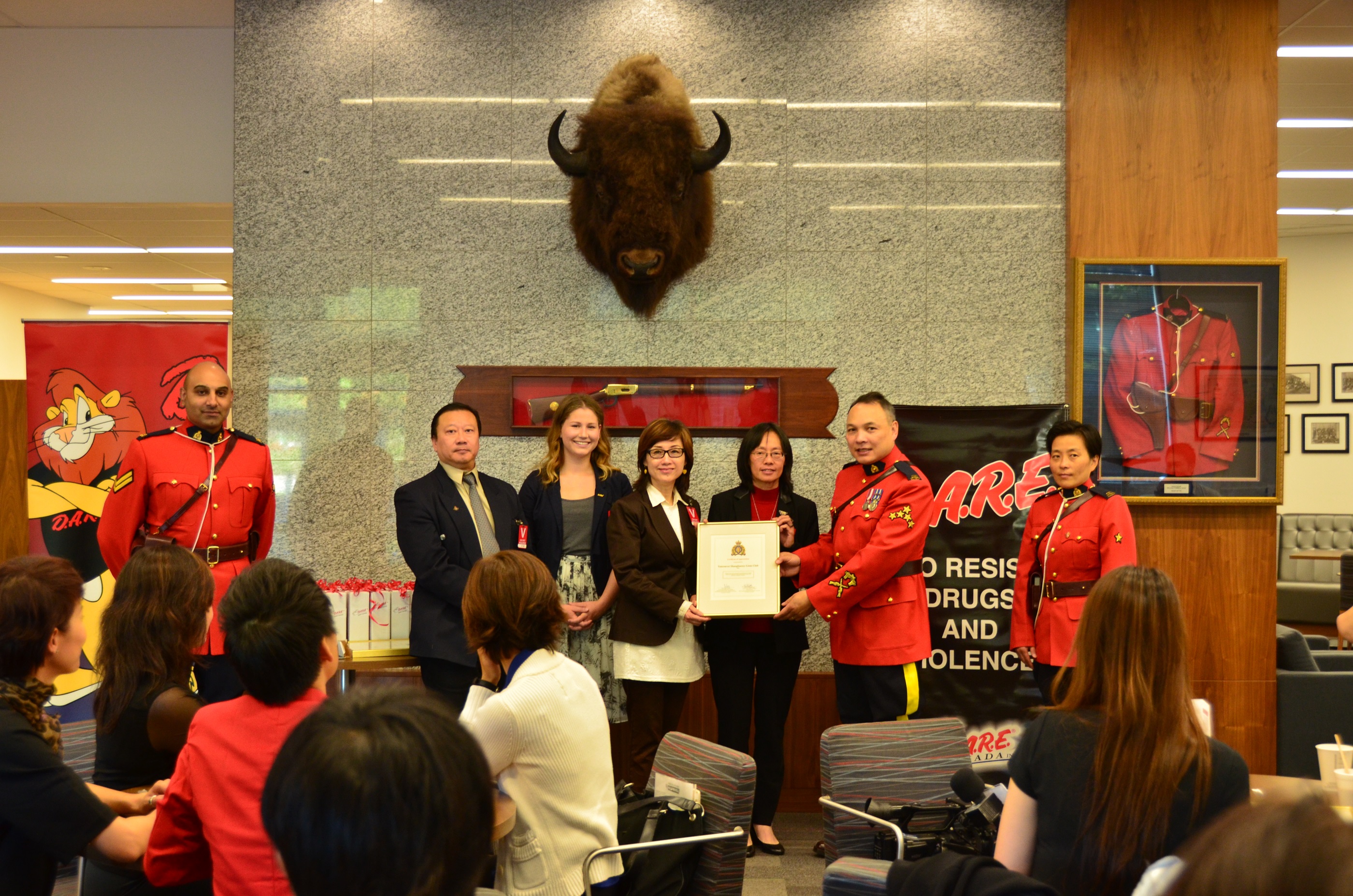 Shaughnessy Lions Club, volunteers, RCMP, Drug Abuse Resistance Education, D.A.R.E. BC Society, Donor Appreciation Luncheon