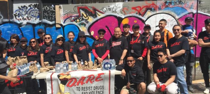 D.A.R.E. BC Sandwich Give out