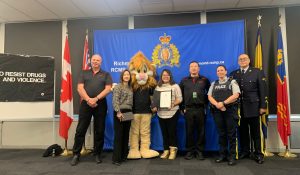 Presentation of appreciation certificate to Ms Holly Cheung for TD Bank donation